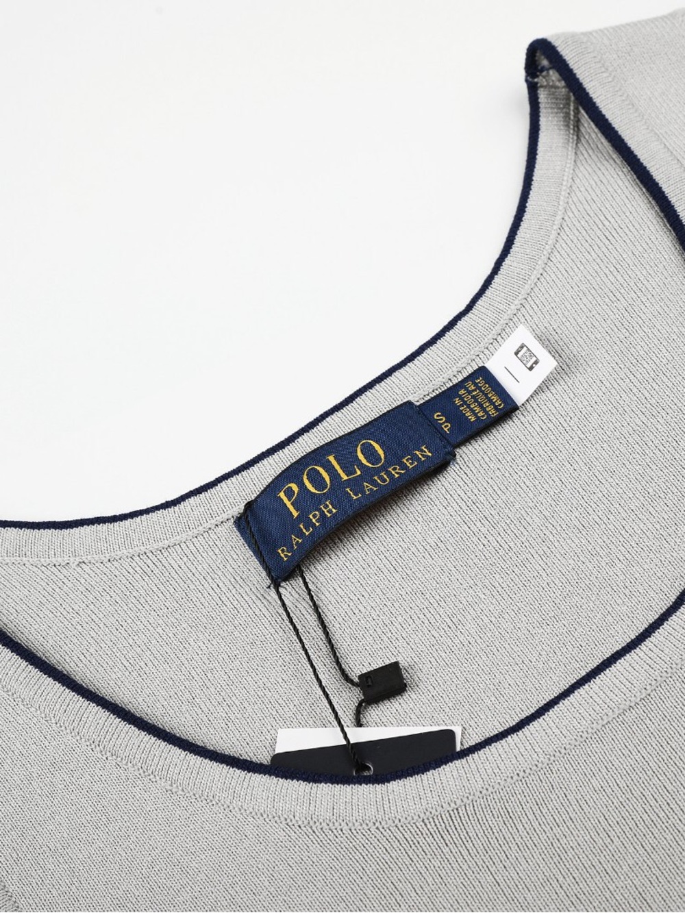 Polo by Ralph Lauren Light Gray Tank with Navy Detailing - Picture 8 of 8